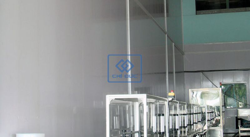 Công trình trần nhựa nhà máy thủy sản tại Nhà máy công ty Hải Nam - Phan Thiết